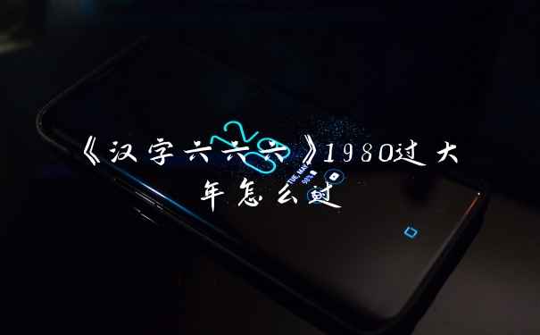 《汉字六六六》1980过大年怎么过