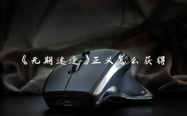 《无期迷途》正义怎么获得