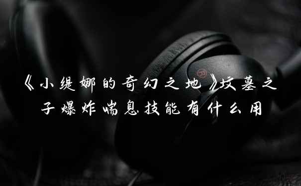 《小缇娜的奇幻之地》坟墓之子爆炸喘息技能有什么用