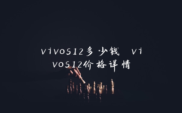 vivos12多少钱 vivos12价格详情