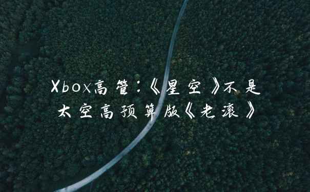 Xbox高管:《星空》不是太空高预算版《老滚》