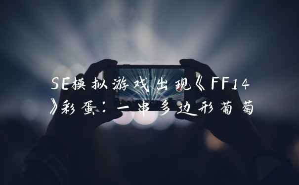 SE模拟游戏出现《FF14》彩蛋:一串多边形葡萄