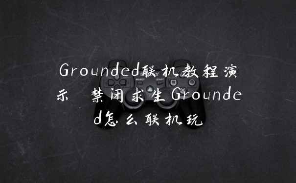Grounded联机教程演示 禁闭求生Grounded怎么联机玩