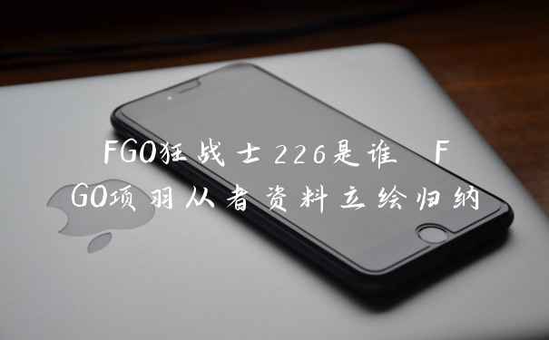 FGO狂战士226是谁 FGO项羽从者资料立绘归纳