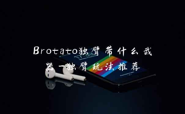 Brotato独臂带什么武器-独臂玩法推荐