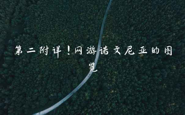 第二附详！网游诺文尼亚的图览
