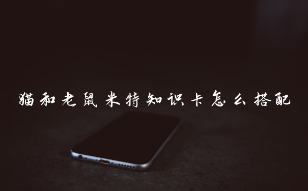 猫和老鼠米特知识卡怎么搭配