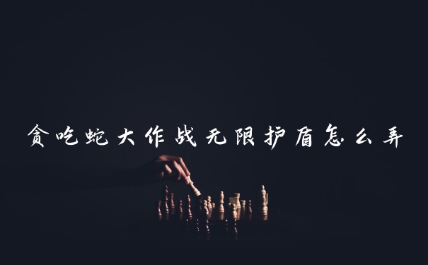 贪吃蛇大作战无限护盾怎么弄