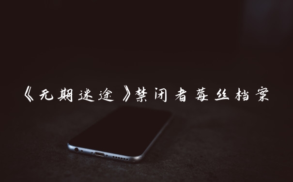 《无期迷途》禁闭者莓丝档案