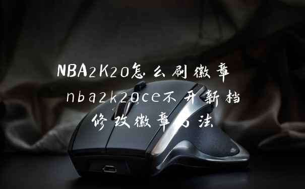 NBA2K20怎么刷徽章 nba2k20ce不开新档修改徽章方法