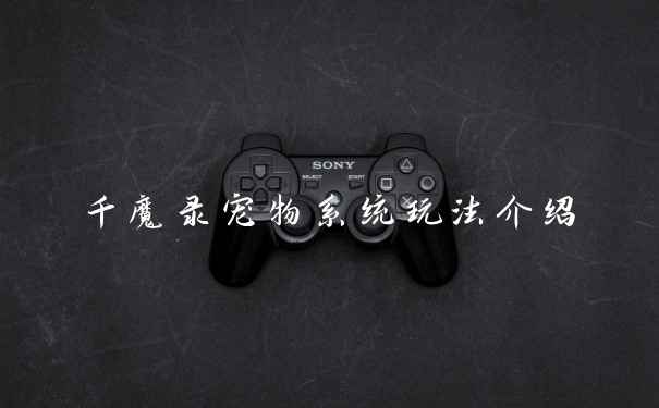 千魔录宠物系统玩法介绍