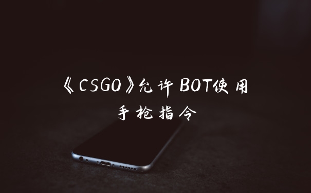 《CSGO》允许BOT使用手枪指令