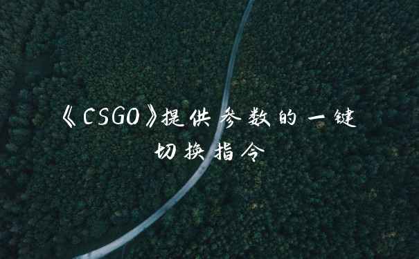 《CSGO》提供参数的一键切换指令