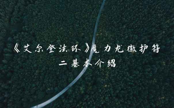 《艾尔登法环》魔力龙徽护符二基本介绍