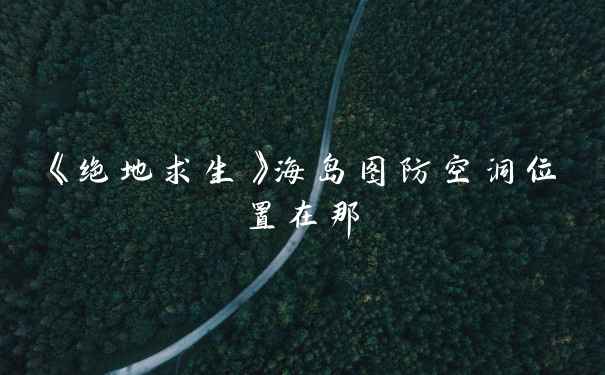 《绝地求生》海岛图防空洞位置在那