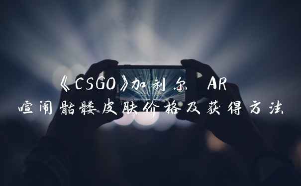 《CSGO》加利尔 AR 喧闹骷髅皮肤价格及获得方法