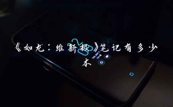 《如龙:维新极》笔记有多少本