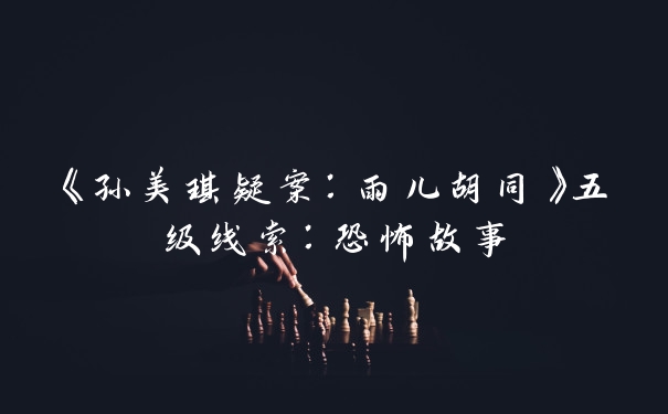 《孙美琪疑案：雨儿胡同》五级线索：恐怖故事