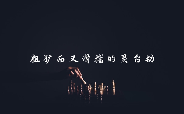 粗犷而又滑稽的灵台劫