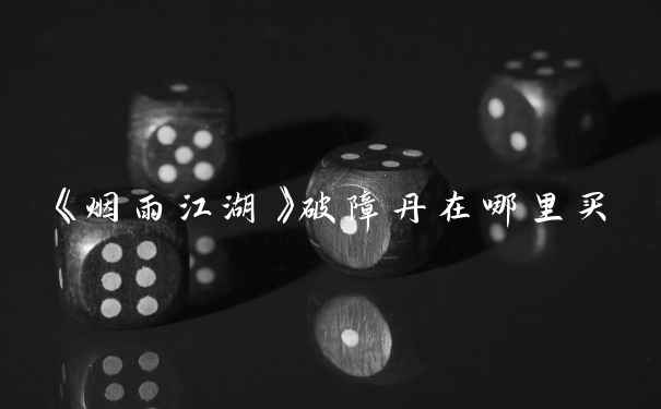 《烟雨江湖》破障丹在哪里买