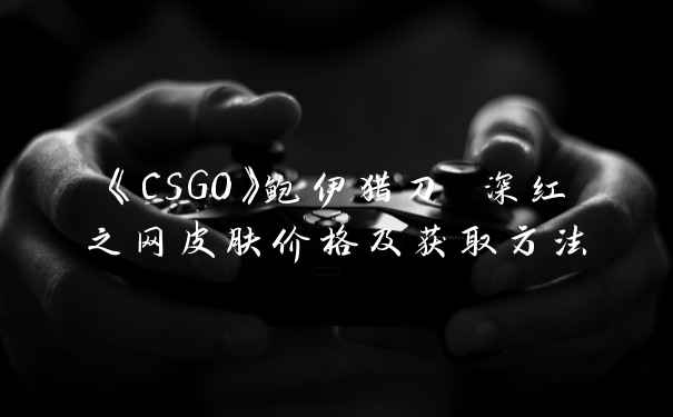 《CSGO》鲍伊猎刀 深红之网皮肤价格及获取方法