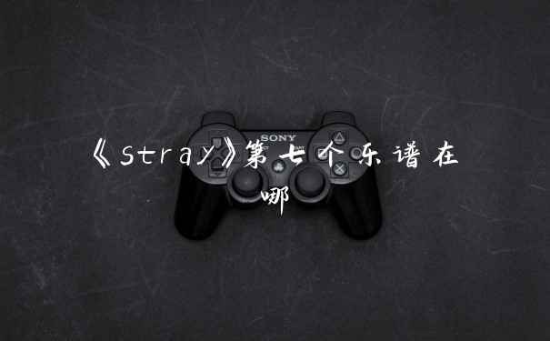 《stray》第七个乐谱在哪