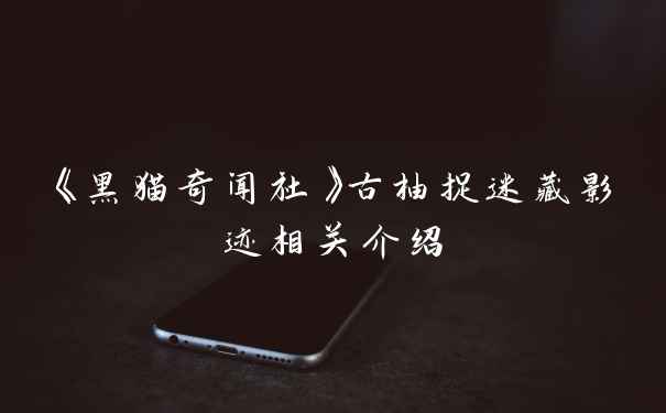 《黑猫奇闻社》古柚捉迷藏影迹相关介绍