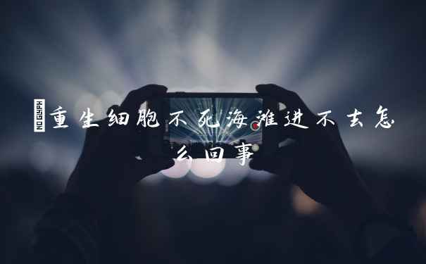 ​重生细胞不死海滩进不去怎么回事