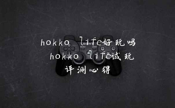 hokko life好玩吗 hokko life试玩评测心得