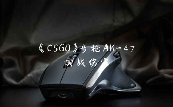 《CSGO》步枪AK-47实战伤害