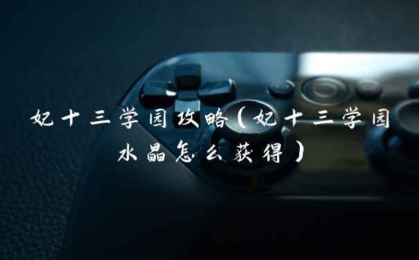 妃十三学园攻略（妃十三学园水晶怎么获得）