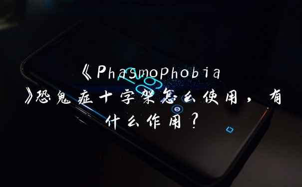 《Phasmophobia》恐鬼症十字架怎么使用，有什么作用？