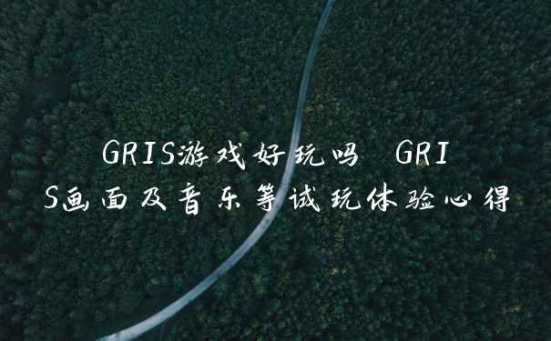 GRIS游戏好玩吗 GRIS画面及音乐等试玩体验心得