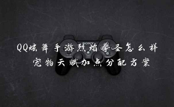 QQ炫舞手游烈焰拳圣怎么样 宠物天赋加点分配方案