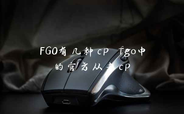 FGO有几种cp fgo中的官方从者cp