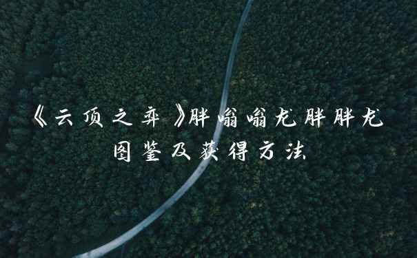 《云顶之弈》胖嗡嗡龙胖胖龙图鉴及获得方法