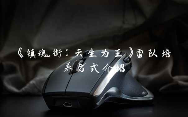 《镇魂街:天生为王》雷队培养方式介绍