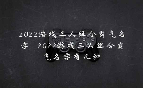 2022游戏三人组合霸气名字 2022游戏三人组合霸气名字有几种