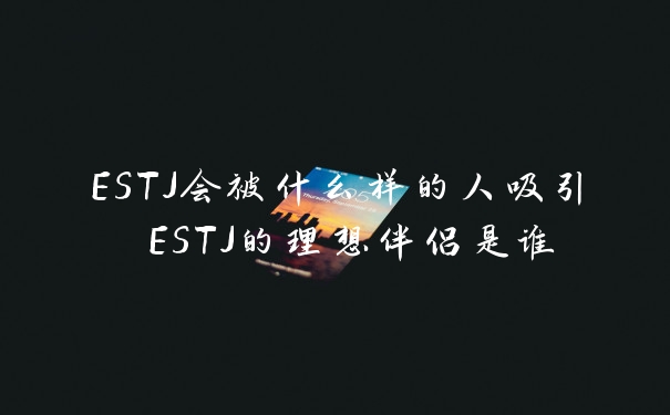 ESTJ会被什么样的人吸引 ESTJ的理想伴侣是谁