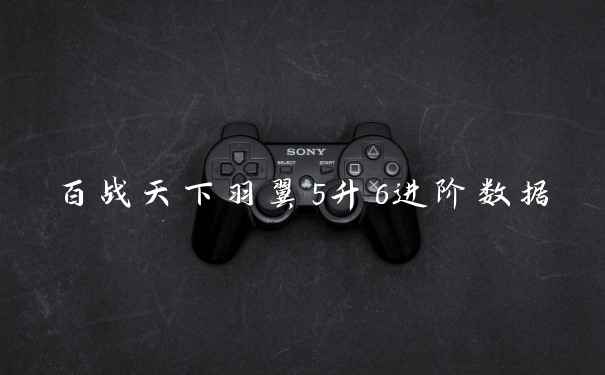 百战天下羽翼5升6进阶数据
