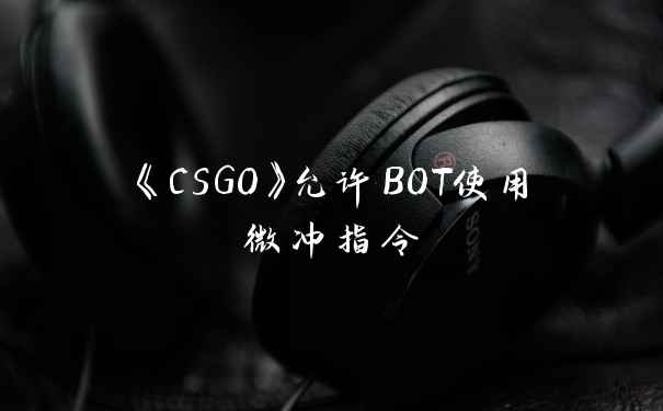 《CSGO》允许BOT使用微冲指令