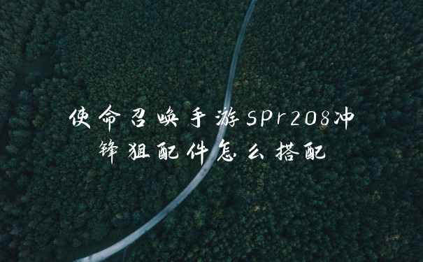 使命召唤手游spr208冲锋狙配件怎么搭配