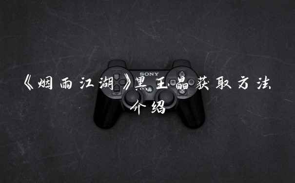 《烟雨江湖》黑玉晶获取方法介绍