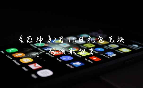 《原神》2月10日礼包兑换码领取分享