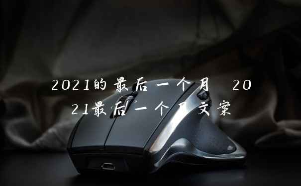 2021的最后一个月 2021最后一个月文案