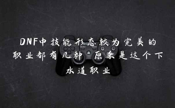 DNF中技能形态较为完美的职业都有几种 原来是这个下水道职业