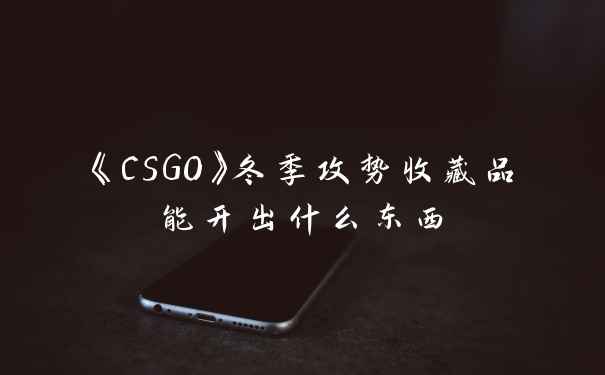 《CSGO》冬季攻势收藏品能开出什么东西