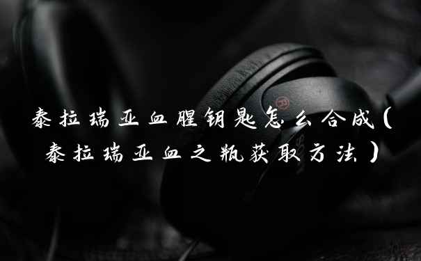 泰拉瑞亚血腥钥匙怎么合成（泰拉瑞亚血之瓶获取方法）