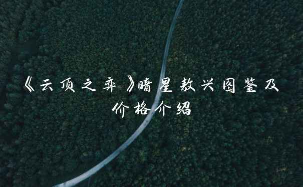 《云顶之弈》暗星敖兴图鉴及价格介绍