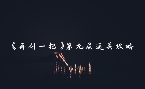 《再刷一把》第九层通关攻略